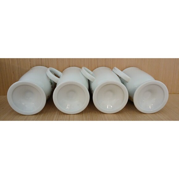 Fine Porcelain Birds Pedestal Mug Set 16 oz 4-Piece Made in Japan Vintage - Picture 6 of 16